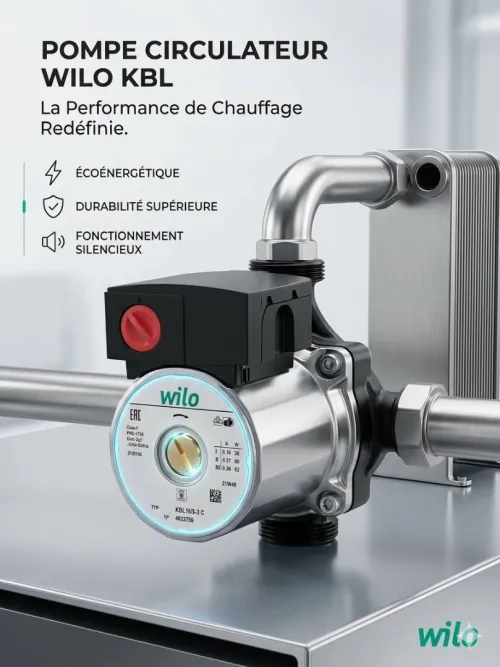 Pompes circulateur Wilo pour chaudières