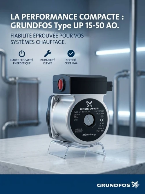 Circulateur Chaudière Grundfos UP 15-50 AO