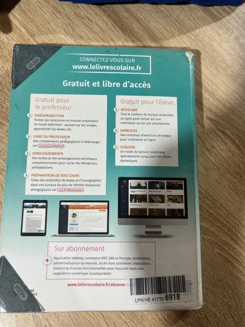 Manuel scolaire programme français