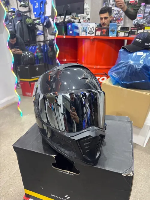 CASQUE SCORPION EXO HX1 CARBON AVEC BLUETOOTH