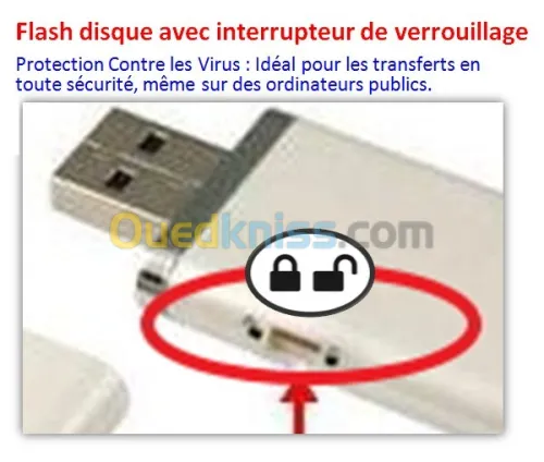 Flash disque avec interrupteur de verrouillage