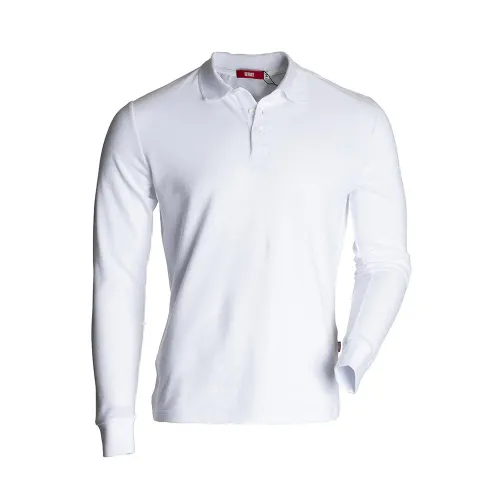 POLO MANCHES LONGUES DEPART HOMME BLANC
