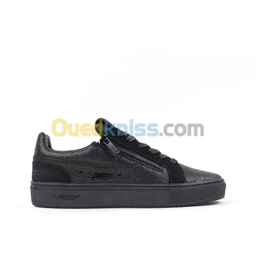 BASKETS DE LUXE VO7 ROMA GLITTER HOMME NOIR
