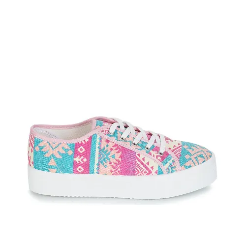 ESPADRILLES ANDRÉ FEMME TEXTILE BLEU ROSE