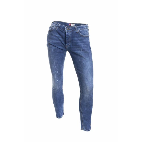 PANTALON JEAN HOMME DEPART SKINNY BLEU