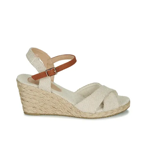 SANDALES ANDRÉ FEMME PAULETTA TEXTILE BLEU