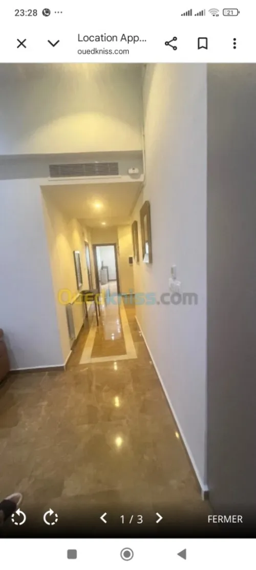 Location Appartement F4 Alger Ouled fayet