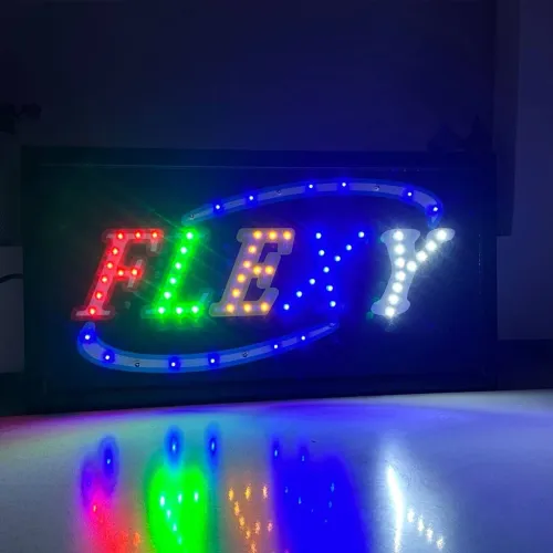 Plaque de Signalisation LED Multicolore Flexy  لوحة إشهارية ضوئية