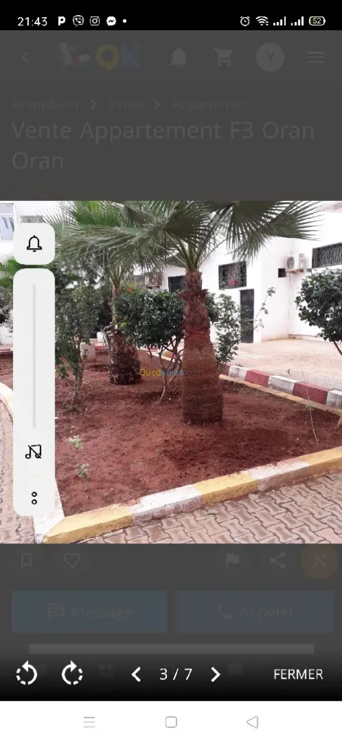 Vente Appartement F3 Oran Oran