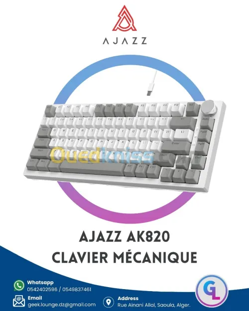 AJAZZ AK820 Clavier Mécanique Red Switch