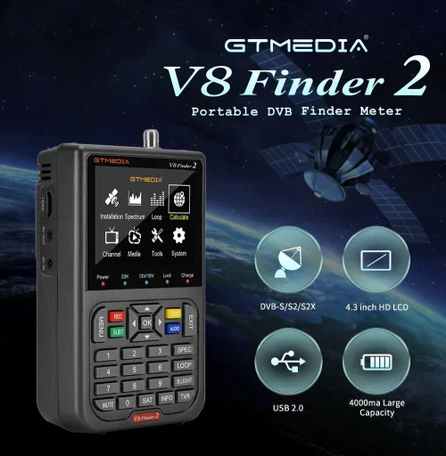 GTMEDIA V8 Finder2+Bag Satellite Finder 1080P