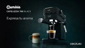 Cecotec Cumbia Cafelizzia 790 Black - Machine à café avec bu