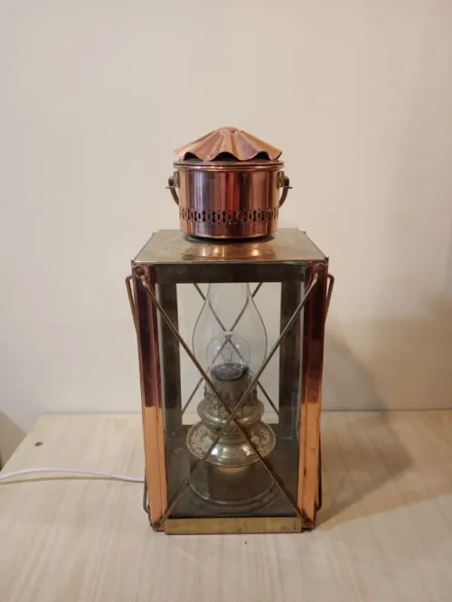 Lanterne, lampe de cabine de bateau en laiton  LIQUIDATION