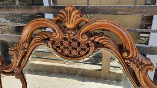 Grand miroir à poser au motifs florale LIQUIDATION