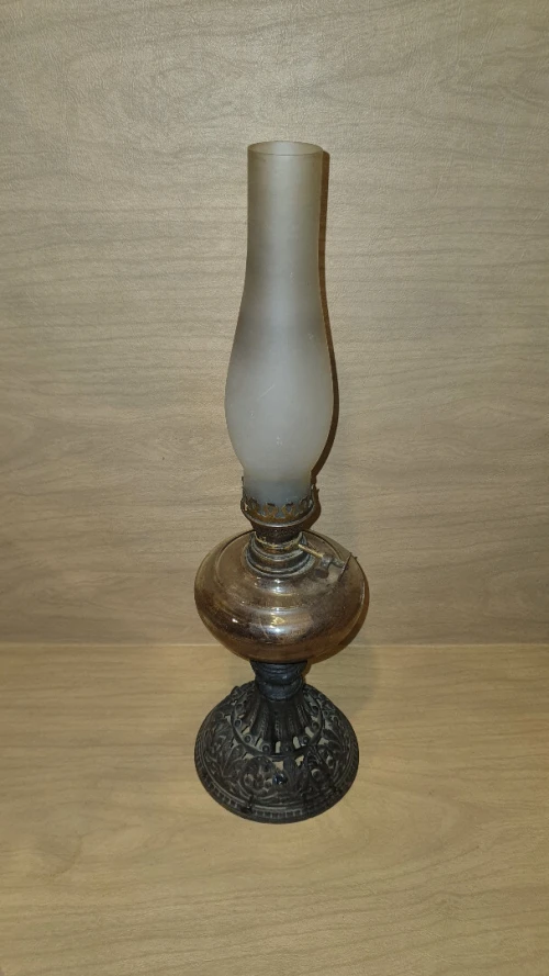Lampe à Pétrole Antique Victorienne / édouardien , vintage, kinké de collection