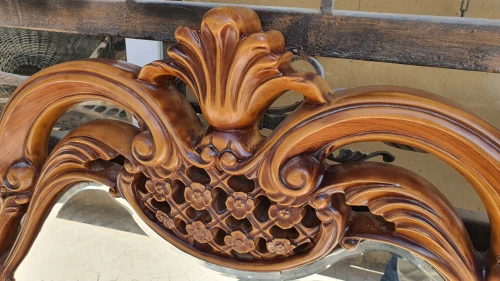 Grand miroir à poser au motifs florale LIQUIDATION