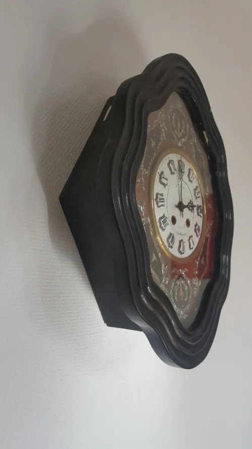 Authentique châssis horloge pendule œil de bœuf GHAUVOP Join Ville, Napoléon III 