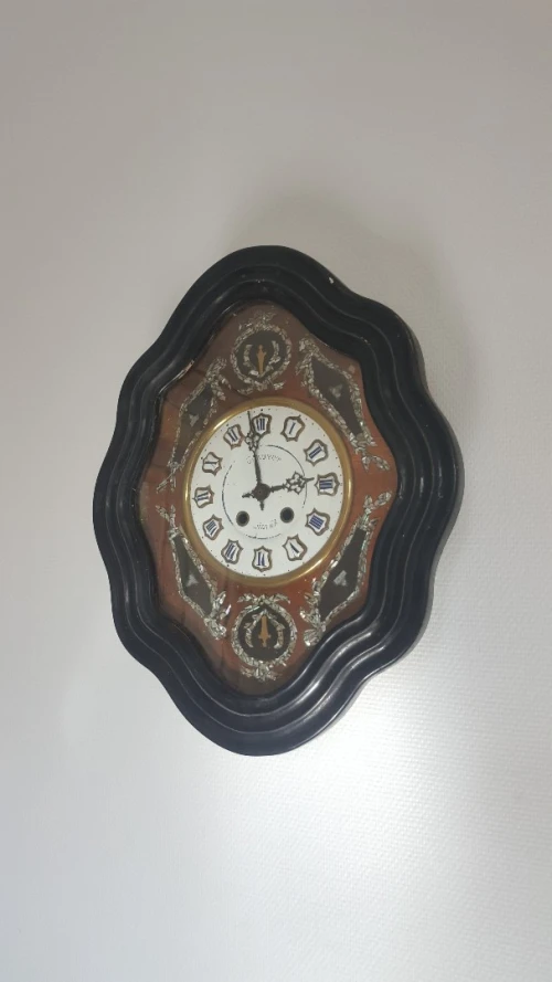 Authentique châssis horloge pendule œil de bœuf GHAUVOP Join Ville, Napoléon III 