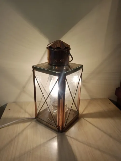 Lanterne, lampe de cabine de bateau en laiton  LIQUIDATION
