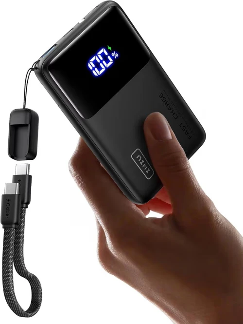 Power bank من افضل الباور بانك على الإطلاق هابط من فرنسا ضمان 3 سنين من الشركة INIU power bank 10000 mah 45w