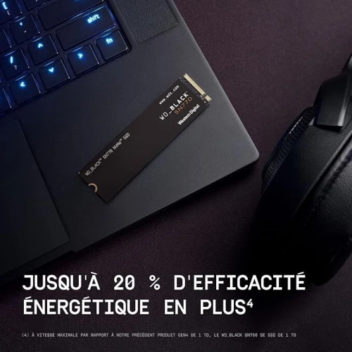 WD BLACK SN770 SSD 2 To, Disque SSD Interne, هابط من فرنسا
