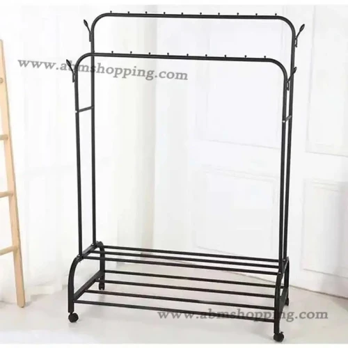 Penderie mobile double (110x57x150cm)