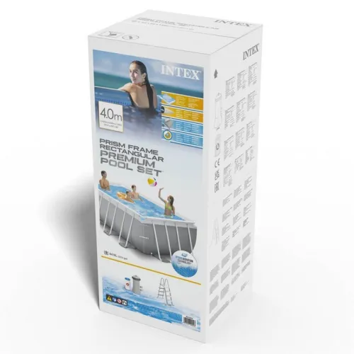 Piscine Prism Frame rectangulaire 400 x 200 x 122 cm|INTEX (F) 