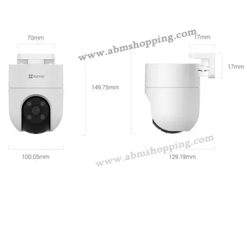 Caméra de Surveillance Waterproof Extérieure 360 WiFi 1080P avec Détection Humaine et Vision Nocturne Smart Home Camera | EZVIZ H8c