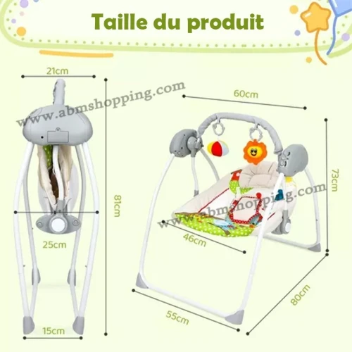 Balancelle électrique avec télécommande