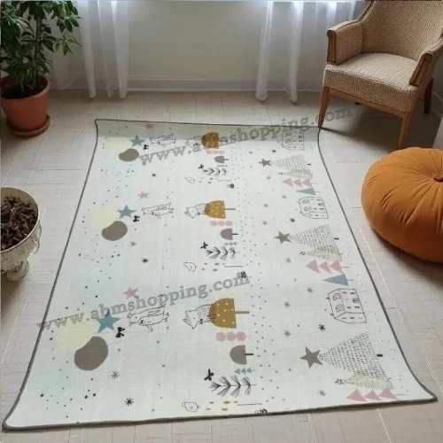 Tapis déveil double face pour bébé 195x176cm