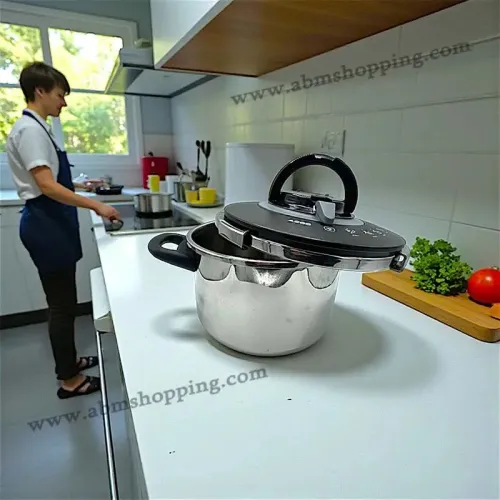 Cocotte minute INOX 8L +CHEF (4 programmes de cuisson) | SEB