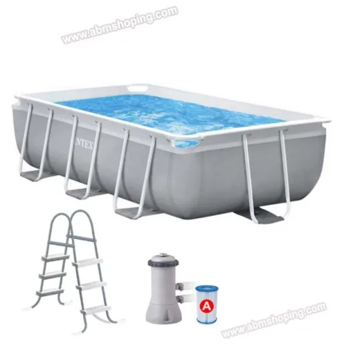 Piscine Rectangulaire 300x175x80 cm avec pompe de filtration et échelle de sécurité - Intex(F) 