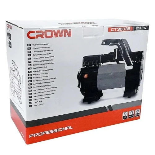 Mini Compresseur De Véhicule Professional 250W 12V | CROWN CT36036
