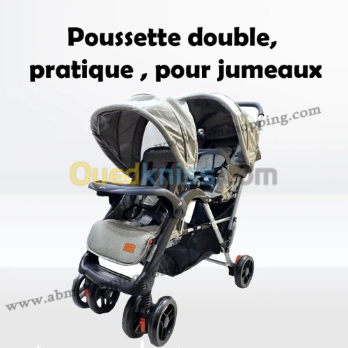 Poussette double pour Jumeaux Dopila (facturation disponible)