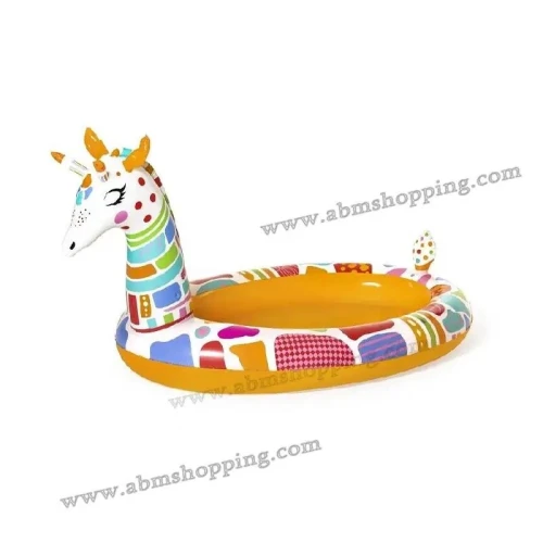 Piscine gonflable giraffe avec arroseur 266x157x127cm | Bestway