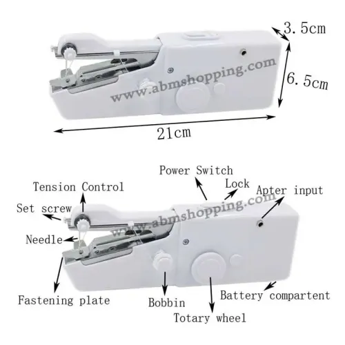 Mini Machine A Coudre Rapide Pratique Point Coudre Couture Sans Fil | Handy Stitch CS-101B