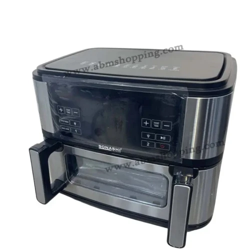Friteuse A Air Numérique Double Bac 10,5L 2600 W Digital Multiprogrammes | Sonashi SAF-115