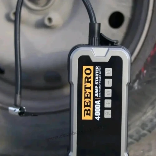 Booster batterie 4 in1 4000A, compresseur 10 Bar, Power Bank 24000 mAh et lamp torche