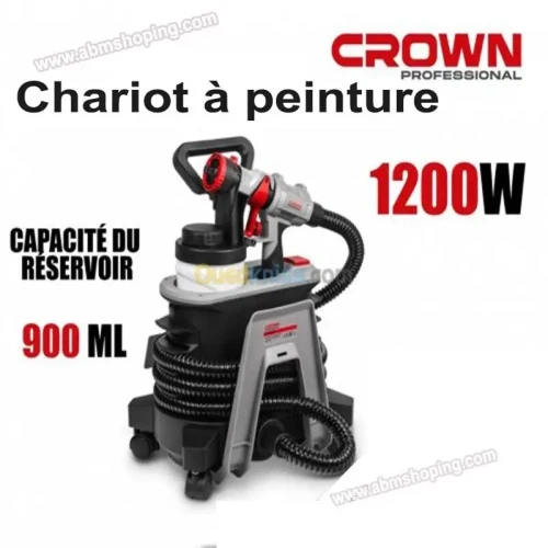 Chariot, Pistolet de peinture 1200W  CROWN