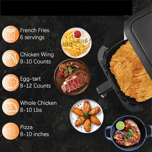 Friteuse à air sans huile 6L 1500W | kitchen lab