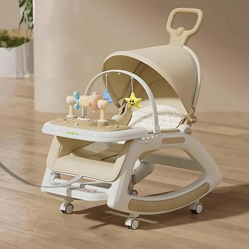 Transat musical Multifonctions 5en1 pour bébé Marron