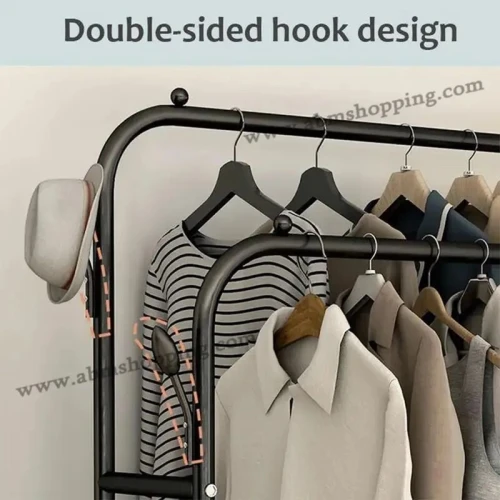 Penderie mobile double (110x57x150cm)