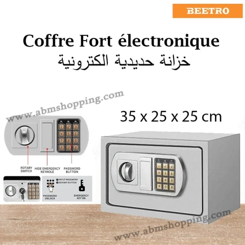 Coffre fort Électronique 35x25x25cm | BEETRO