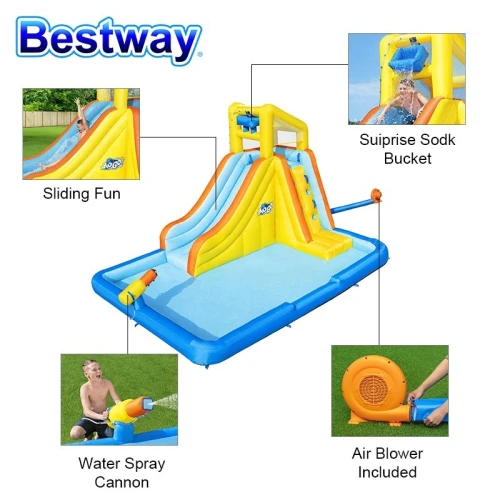 Aire De Jeux Aquatiques, Gonflable 448 x 311 x 266 Cm  Bestway