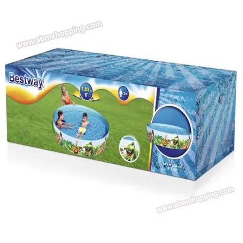 Piscine dinosaure, ronde non gonflable en vinyle pour enfants 183x38cm | Bestway