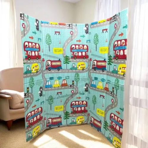 Tapis pliable en mousse double face pour enfants(190 88 cm) حصيرة الاطفال قابلة للطي ذات وجهين