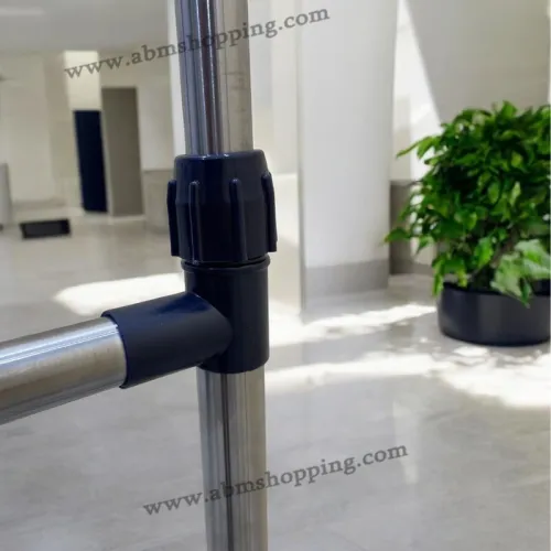 Porte-vêtements double mobile et ajustable