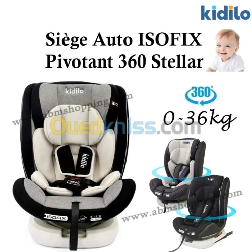Siège Auto ISOFIX Pivotant 360 Stellar | Kidilo