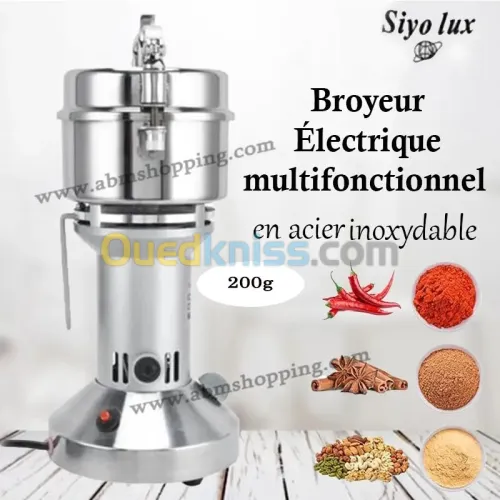 Broyeur Électrique en acier inoxydable 150g | Siyo lux