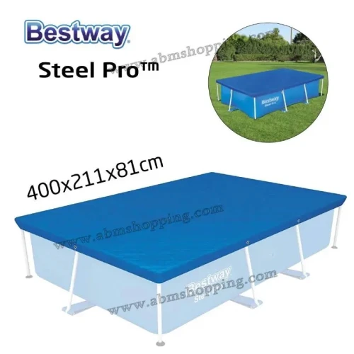 Couverture de piscine à cadre steel pro 400x211cm | Bestway